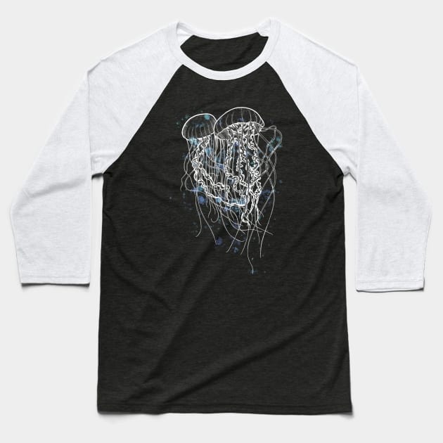 Jellyfish Baseball T-Shirt by GnauArt